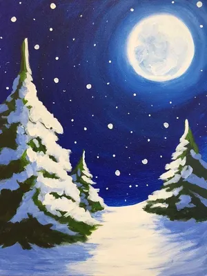 ночь луна зима дома | Зима, Эстетика, Ночь