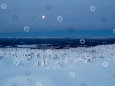 Луна зимой в 2023 г | Луна
