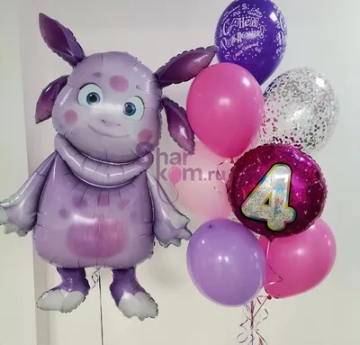 Лунтик из воздушных шаров - герой любимого детского мультика.🎈🎉🎀 |  Доставка воздушных шаров СПБ | ВКонтакте