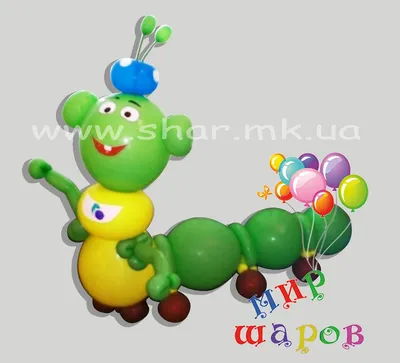 Лунтик из воздушных шаров.Воздушные шары, фигуры, лунтик. — купить в  Красноярске. Воздушные шары на интернет-аукционе Au.ru