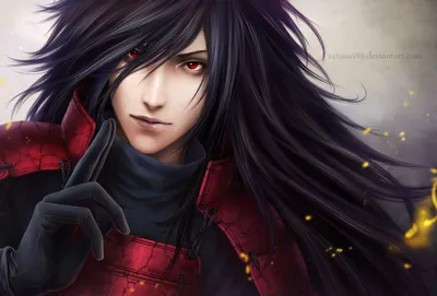 Фото Madara Uchiha / Мадара Учиха из аниме Наруто / Naruto, art by zetsuai89