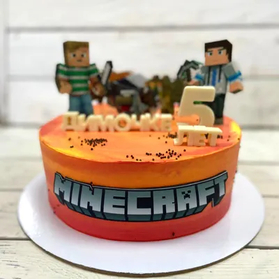 Торт майнкрафт | Заказать, купить торты minecraft на заказ в Киеве