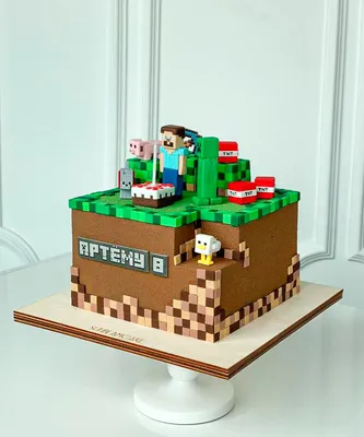 Торт на заказ Майнкрафт для ребенка от кондитерской Буланже