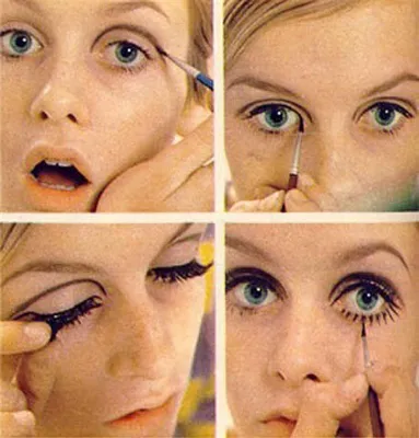 Рисуем лицо» или макияж 1960-х | Пикабу