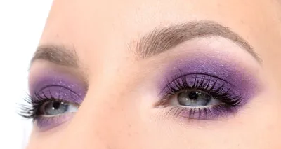 Макияж глаз в фиолетовых тонах: пошаговая технология с фото