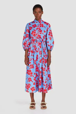 Платье Max Mara купить в Москве за 25850 рублей (Пол: женский Цвет:  Голубой/красный, арт.:ARLETTE 23522108 004) - цены в интернет-магазине  LS.NET.RU