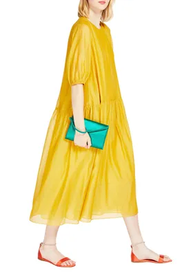 Платье-миди льняное Weekend Max Mara зеленое (469707) купить по цене 35 590  руб. в интернет-магазине ГУМ