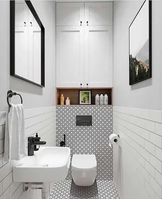 Дизайн туалета в панельном доме (16 фото), варианты интерьера  малогабаритного туалета в панельном доме | Houzz Россия