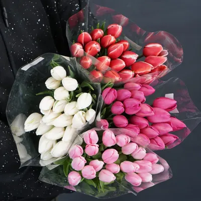 Букет «Разноцветные тюльпаны» - заказать с доставкой по России и Украине
