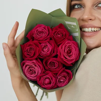 Малиновые розы, артикул: 333018852, с доставкой в город Пенза