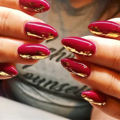 24 шт. маникюр DIY простые накладные ногти французский длинный миндаль  золотая линия накладные ногти – лучшие товары в онлайн-магазине Джум Гик