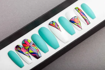Маникюр мозаика. Дизайн ногтей в домашних условиях | Mosaic Nail Art -  YouTube