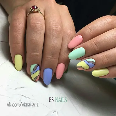 Kiss Products Freehand Mosaic Nail Art for Nail It! Magazine