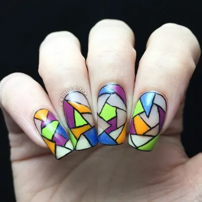 Gel Nail Stickers - Mosaic (Sky Blue) – miel