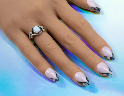 Crystal Nails USA - Mosaic Crystal Liquid with the Fairy 3 Step CrystaLac  ❤️ white Mosaic:  https://www.crystalnails.com/webshop/nail-art-supplies/Mosaic-Crystal-Liquid-777_803996  3S124: https://www.crystalnails.com/webshop/3step-gel-polish/3-Step ...