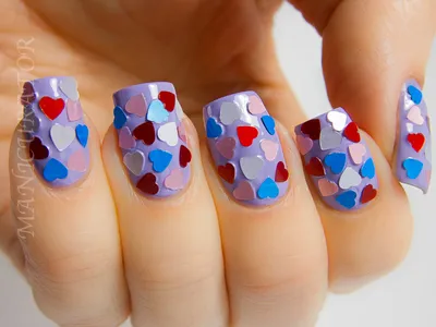 NOTD | Mosaic nails using three shades of Orange / Polished Polyglot