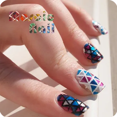 Маникюр с трафаретами PrimaNails Пазл из магазина konadshop.ru