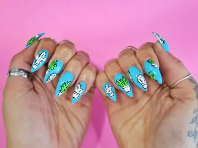 😍😗🌵 This cactus is super cute!!! #nailsdesign #nailssummer #cactus  #летнийманикюр #кактус #маникюрсрисунком | Детские ногти, Дизайнерские  ногти, Бежевые ногти