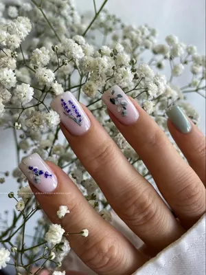 Наклейки на ногти цветы, акварельные цветочки, веточки, пионы, розы, лилия,  наклейки для дизайна ногтей, переводные наклейки, бабочки, слайдеры для  маникюра, стикеры для ногтей | AliExpress