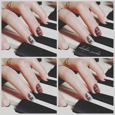 Pin by Kortnee Austin on My Style | Music note nails, Nails, Manicure