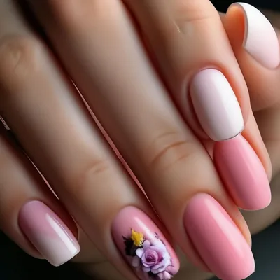 Чёрный маникюр с пионами in 2023 | Nail designs, Manicure, Nails