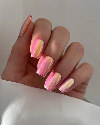 Голубой маникюр с втиркой | Manicura de uñas, Manicura para uñas cortas,  Manicura