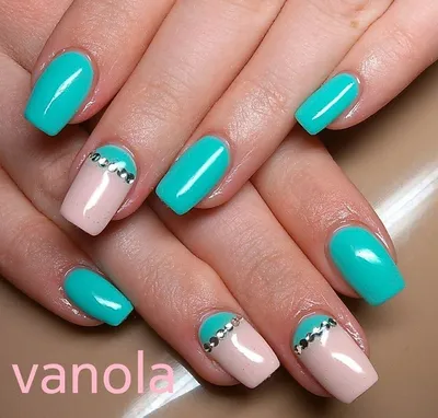 Nail Art #1159 - Best Nail Art Designs Gallery | BestArtNails.com |  Turquoise nails, Best nail art designs, Turquoise nail designs