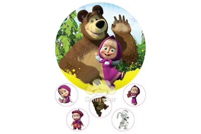 Идеи на тему «Маша и медведь» (100) | медведь, день рождения, детские  картинки