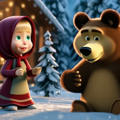 Free: Masha Animation Bear Cartoon, Animation transparent background PNG  clipart - nohat.cc