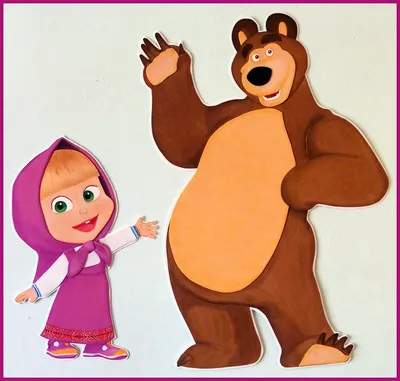 Маша и медведь нарисованные (52 лучших фото)