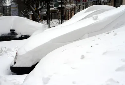 Пленяющая красота: автомобили, спрятанные под слоем снега