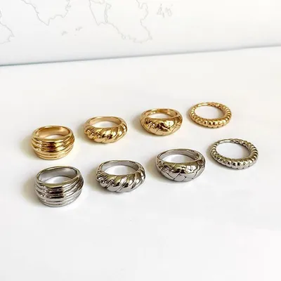 Женское кольцо с полированной печатью, простые массивные кольца в стиле  панк, кольцо овальной ширины для женщин и мужчин – лучшие товары в  онлайн-магазине Джум Гик