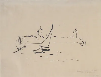 Sold at Auction: Henri Matisse (After) - Untitled (Boat) from \"Dessins