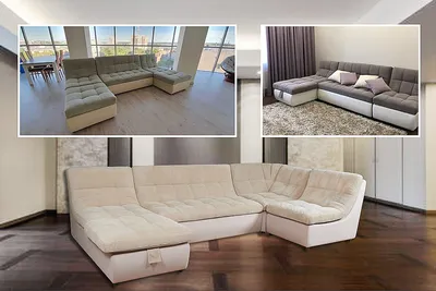 Компект мебели \"Крид\" Диван+кресло+пуф купить по цене от 63900 руб. —  интернет магазин Новый Магнат