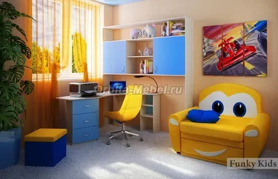 Функциональная мебель в детскую для мальчика от Mamka
