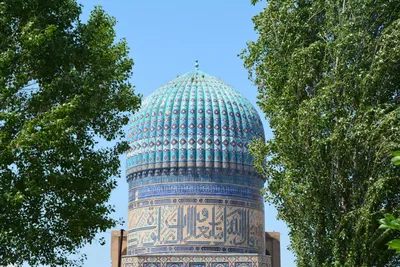 Узбекистан: Уникальные детали мечети Биби-Ханым на фото