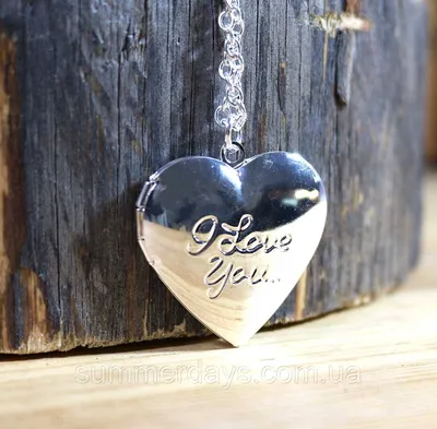 Кулон сердце I love you с фотографией внутри (ID#637982815), цена: 217 ₴,  купить на Prom.ua