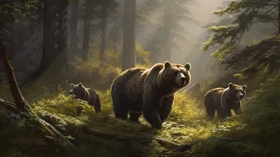 Очаровательные фотографии медведя гризли