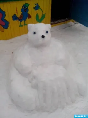 Медведь из снега: незабываемые впечатления в формате jpg