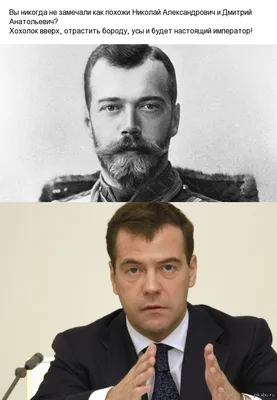 Медведев и Николай II: их совместное фото