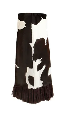 Черная меховая юбка мини длины купить в интернет магазине в Киеве, vovk-0185