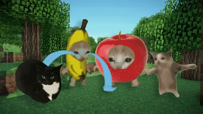 Картина Мемные Котики - p53831 | RedPandaShop.