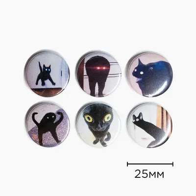 Набор значков Мемные Коты, 6 шт. | AliExpress