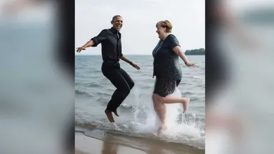 AI-Generated Images Of Barack Obama And Angela Merkel Enjoying Vacation On  A Beach Amazes Internet