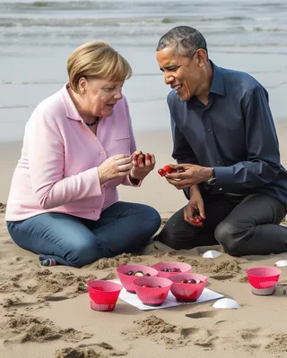 Angela Merkel on the Beach - Branding in Asia