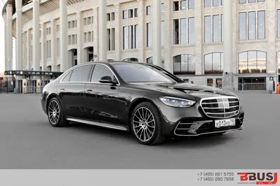 Аренда черного MERCEDES S CLASS 223 с водителем в Москве - Аренда авто от  VisitCar