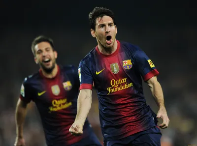 Download wallpaper pose, athlete, player, Lionel Messi, Lionel Messi,  Barcelona, Barcelona, section sports in resolution 1280x1024