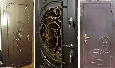Металлические кованые двери фото фотографии