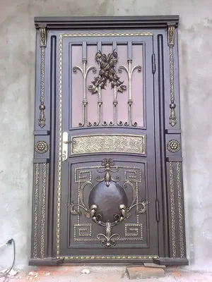 двери с элементами ковки | Дизайн передней двери, Двери из кованого железа, Металлические  двери