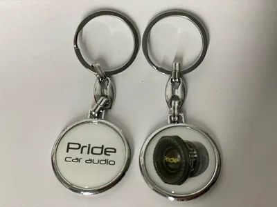Металлический брелок сабвуфер Pride Брелок - интернет магазине автозвука  Студии Медведь